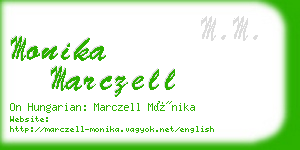 monika marczell business card